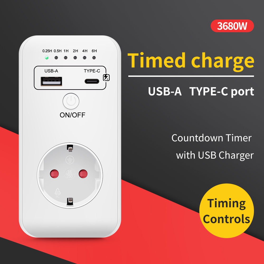 Kitchen Appliances Outlet - USB Type-C Timer Switch conto alla