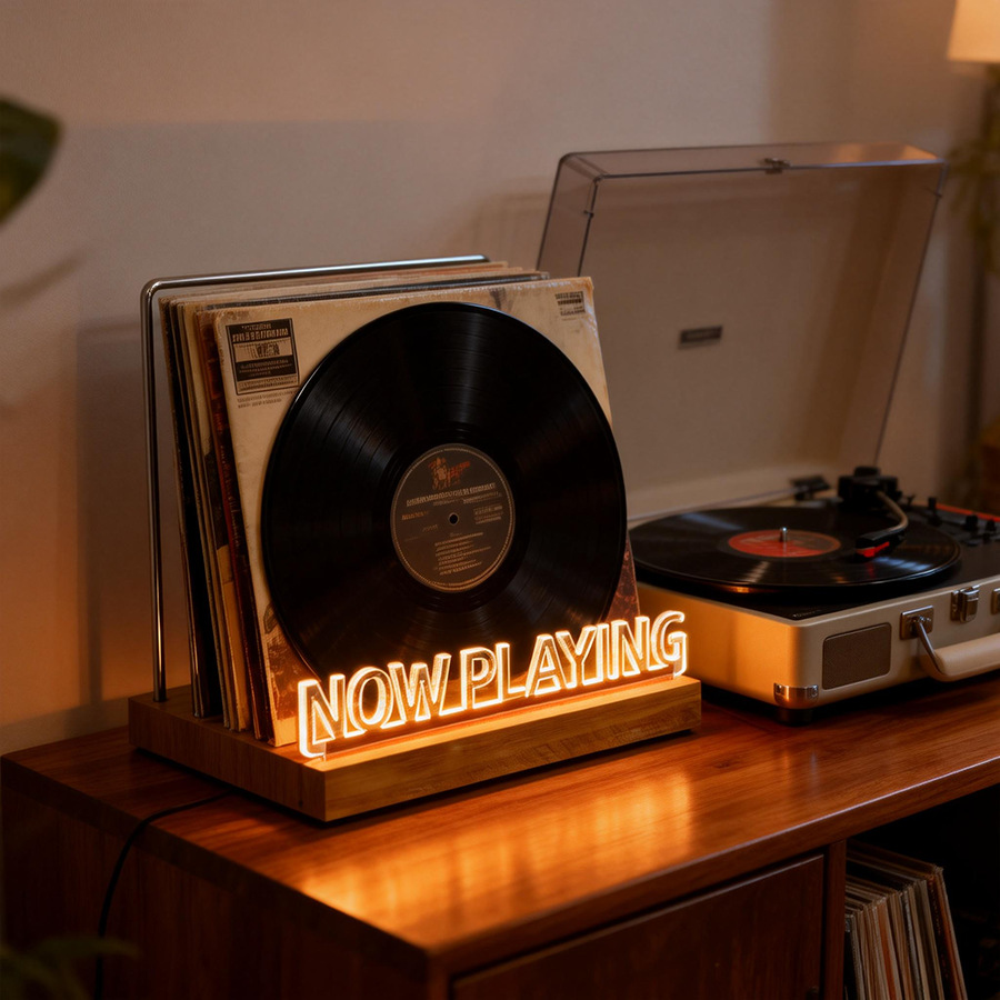 Supporto per Dischi in Vinile, - Kitchen Appliances Vintage recensione e prezzo