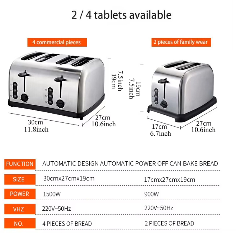 Nuovo Design Tostapane Elettri - Kitchen Appliances Quality recensione e prezzo